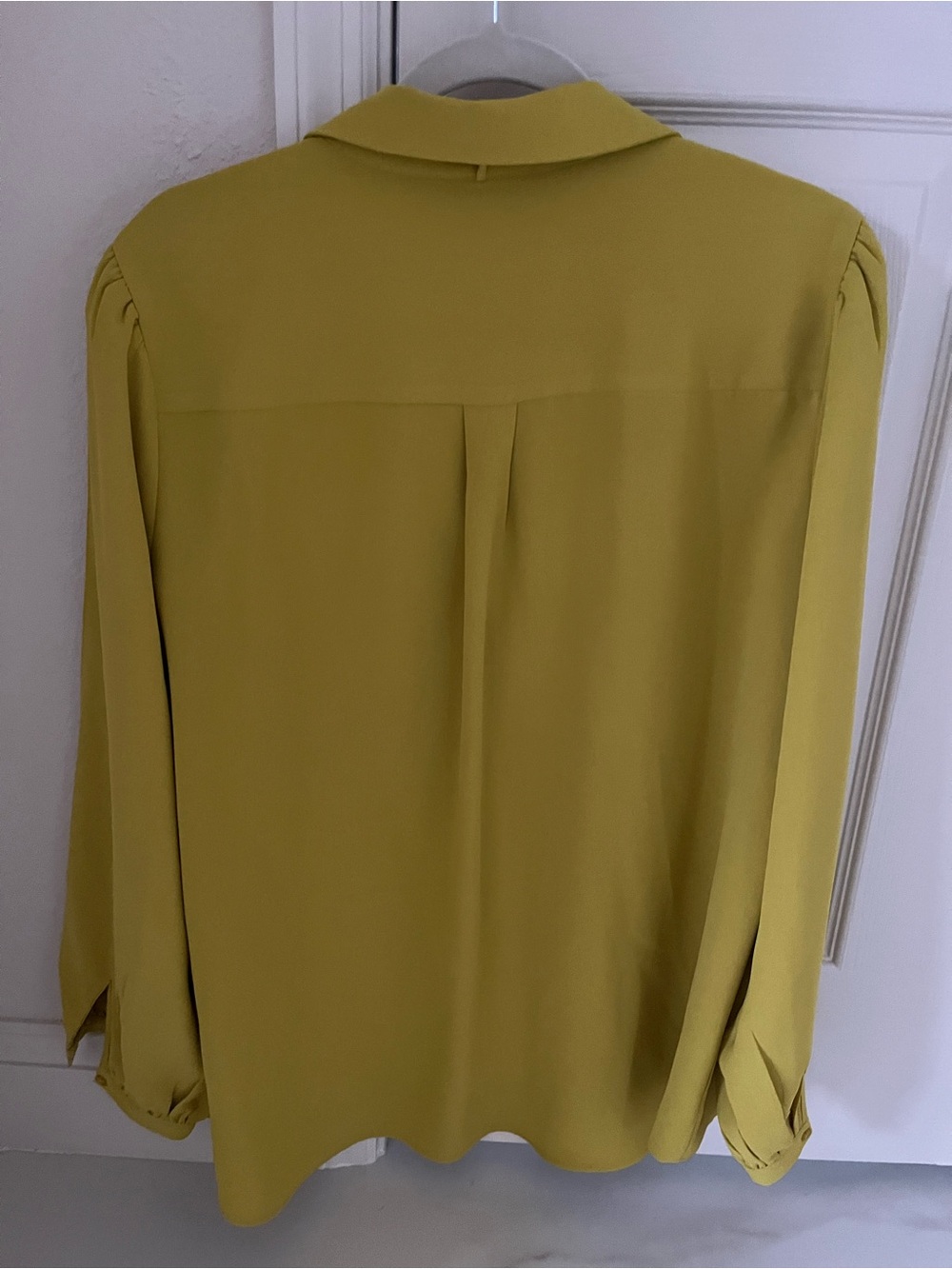 Alex Marie Chartreuse Button-Front Blouse - Women XL - Picture 6 of 8